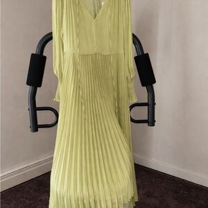 Rebecca Taylor Lime Long Sleeve Dress